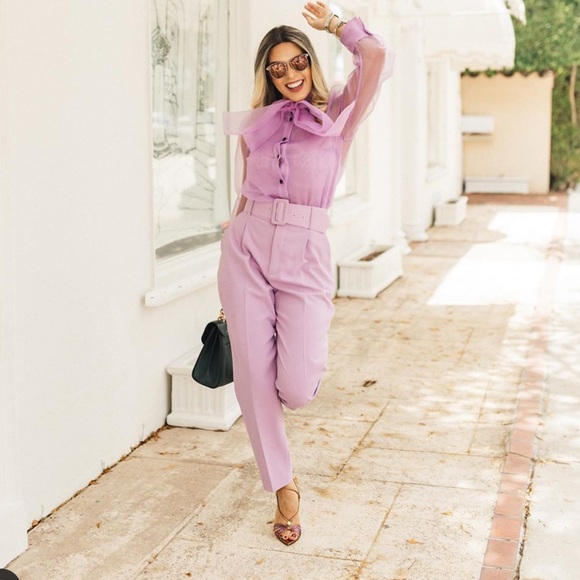 Zara high waisted belted pants - Picture 8 of 14